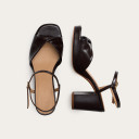 Bianca Sandals, glossy brown OUTLET